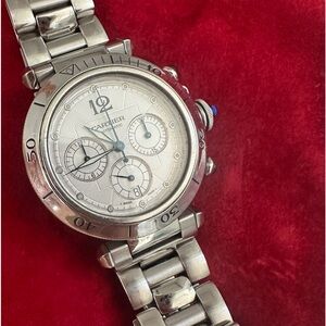 Great condition!!! Pre-owned 41mm Cartier Pasha de Cartier Seatimer Watch